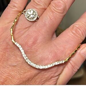 Vintage Diamond Necklace Substantial Piece.